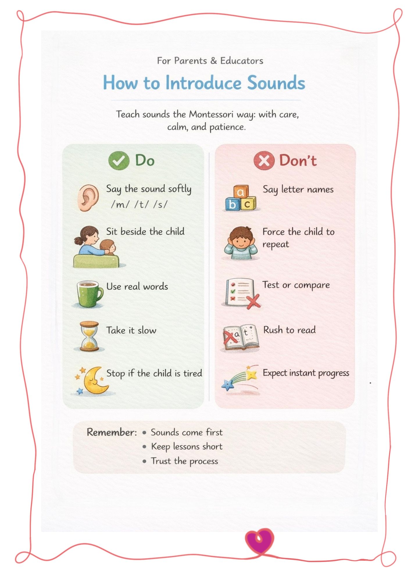 Montessori phonics workbook
